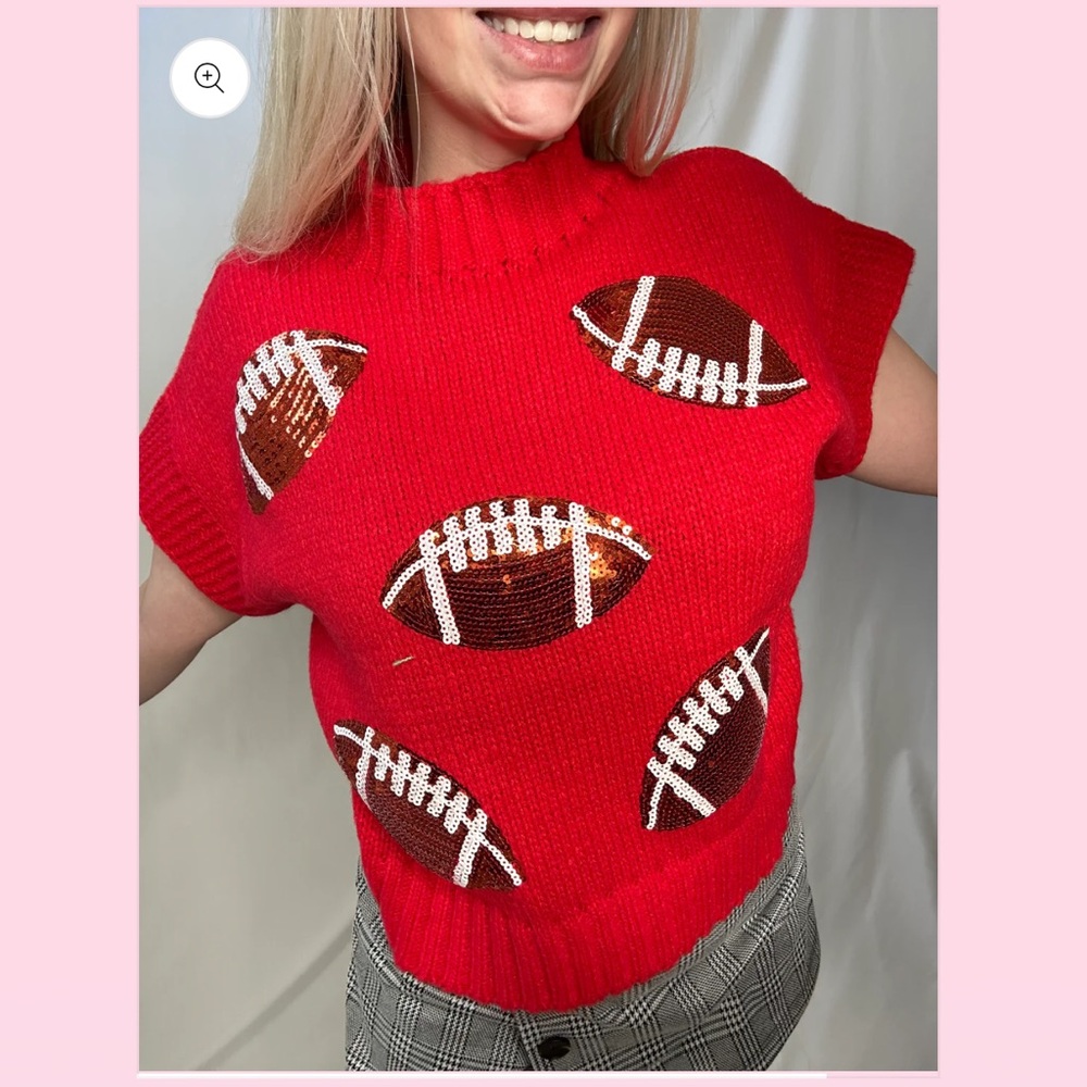 Football Sweater Top